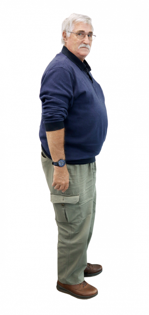 Alfred Antowitzer vor seiner Gewichtsabnahme bei easylife