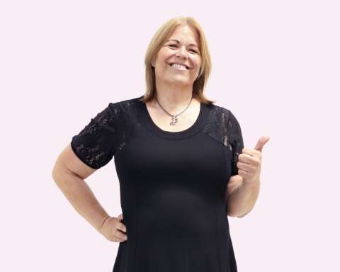 Elke Tatzel-Baumann nach ihrer erfolgreichen Abnahme mit easylife