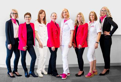 Acht Mitarbeiterinnen des easylife Teams Linz-Leonding